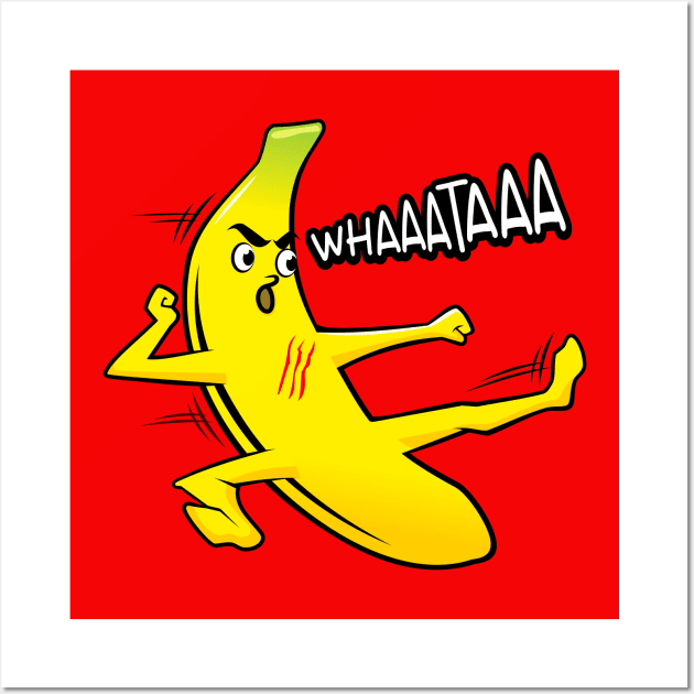 banana kick Wall Art by Rendra